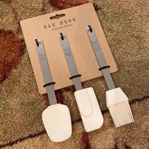 Rae Dunn FLIP MIX BASTE 3 Piece Mini Utensils